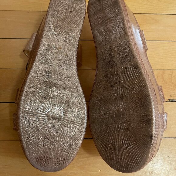 Pink Sparkle Jelly Platform Sandals - Picture 6 of 7